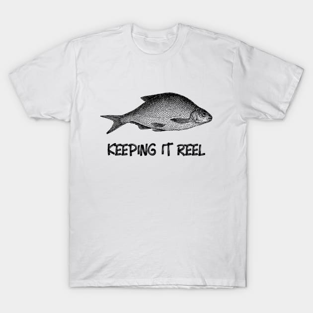 Fishing t-shirt - keeping it reel T-Shirt by Solum Shirts